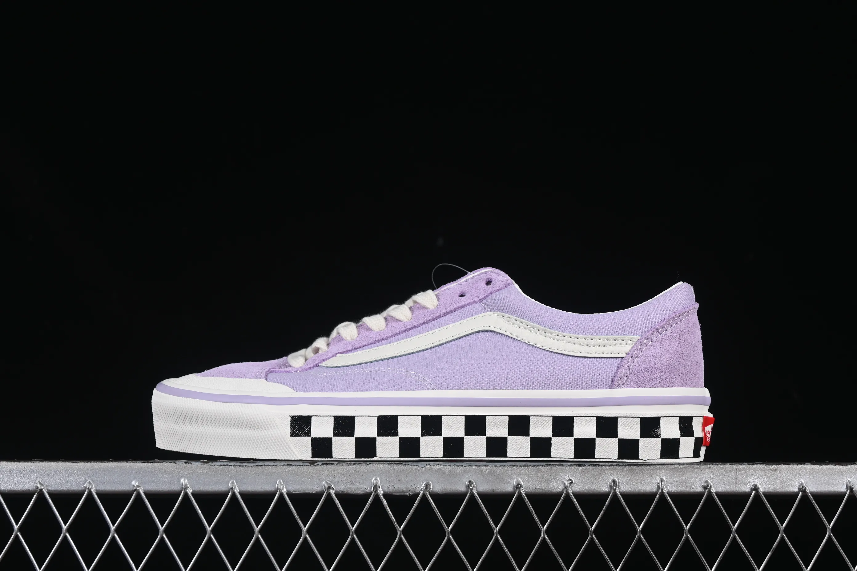 All Categories Vans Vans Series Vans Low Vans Low Vans Old Skool Reissue 136 Purple Checkerboard Baotou Retro Casual Canvas Shoes VN000MT6E3N